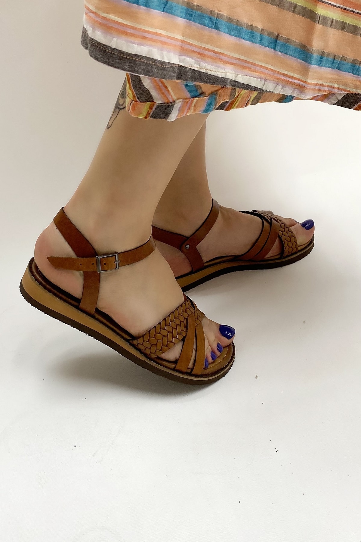 Kadın Hakiki Deri Sandalet 5